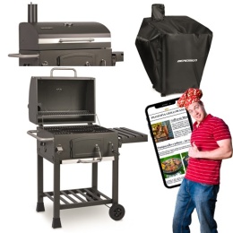 BD-891 Węglowy grill z pokrowcem Berdsen 57×43 cm antracyt + poradnik pdf