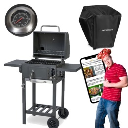 BD-892 Węglowy grill z pokrowcem Berdsen 42×31,5 cm + poradnik PDF