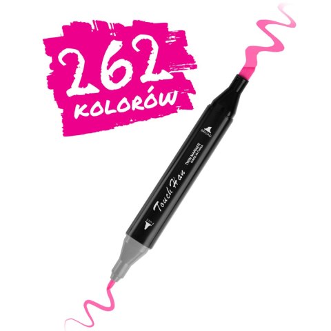 Markery alkoholowe 262 szt NK915 Nukido dwustronne etui dla artystów