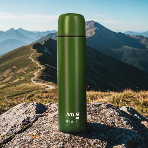 NC3804 TERMOS TURYSTYCZNY 1000 ML ZIELONY NILS CAMP