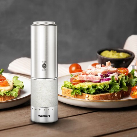 MŁYNEK DO PIEPRZU I SOLI ELEKTRYCZNY AKUMULATOROWY USB MŁYNEK DO SOLI