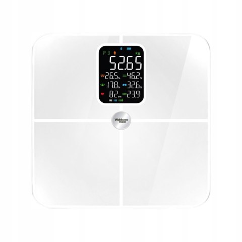 Waga Łazienkowa Analityczna 16 Parametrów Apple Health, Google Fit, IF1321B Waga Łazienkowa Analityczna 16 Parametrów Apple Health, Google Fit, IF1321B