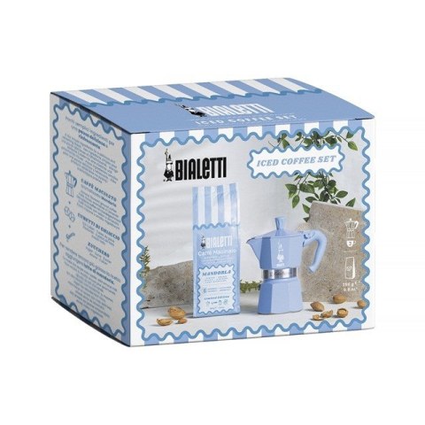 Zestaw kawiarka Bialetti Moka Express 3tz z kawą migdałową 250g