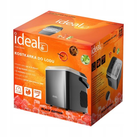 Kostkarka do lodu IDEAL domowa maszyna do kostek 12kg 100W ekspresowy lód Kostkarka do lodu IDEAL domowa maszyna do kostek 12kg 100W ekspresowy lód