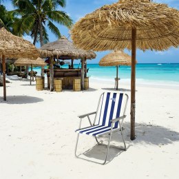 NC3503 KRZESŁO KEMPINGOWE SKŁADANE NIEBIESKO-BIAŁE NILS CAMP