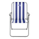 NC3503 KRZESŁO KEMPINGOWE SKŁADANE NIEBIESKO-BIAŁE NILS CAMP