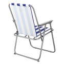 NC3503 KRZESŁO KEMPINGOWE SKŁADANE NIEBIESKO-BIAŁE NILS CAMP