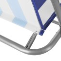 NC3503 KRZESŁO KEMPINGOWE SKŁADANE NIEBIESKO-BIAŁE NILS CAMP