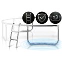 Trampolina ogrodowa 10ft/312cm z siatką zewnętrzną i drabinką