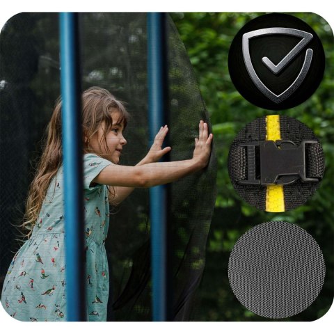Trampolina ogrodowa 10ft/312cm z siatką zewnętrzną i drabinką Trampolina ogrodowa 10ft/312cm z siatką zewnętrzną i drabinką