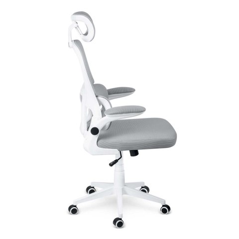 Fotel biurowy Sofotel Formax szary ergonomiczny mikrosiatka 120kg