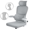 Fotel biurowy Sofotel Formax szary ergonomiczny mikrosiatka 120kg