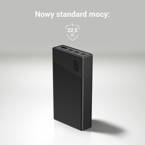 Green Cell PowerPlay20s - Power Bank 20000 mAh z szybkim ładowaniem USB-A QuickCharge 3.0 oraz 2x USB-C Power Delivery 22.5W (cz Green Cell PowerPlay20s - Power Bank 20000 mAh z szybkim ładowaniem USB-A QuickCharge 3.0 oraz 2x USB-C Power Delivery 22.5W (cz