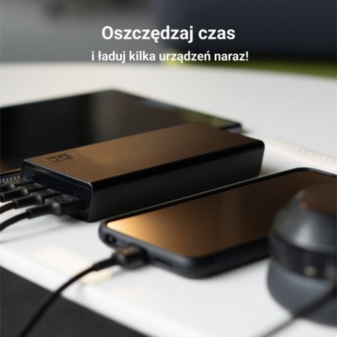 Green Cell PowerPlay20s - Power Bank 20000 mAh z szybkim ładowaniem USB-A QuickCharge 3.0 oraz 2x USB-C Power Delivery 22.5W (cz Green Cell PowerPlay20s - Power Bank 20000 mAh z szybkim ładowaniem USB-A QuickCharge 3.0 oraz 2x USB-C Power Delivery 22.5W (cz