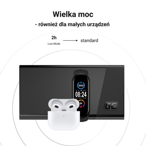 Green Cell PowerPlay20s - Power Bank 20000 mAh z szybkim ładowaniem USB-A QuickCharge 3.0 oraz 2x USB-C Power Delivery 22.5W (cz Green Cell PowerPlay20s - Power Bank 20000 mAh z szybkim ładowaniem USB-A QuickCharge 3.0 oraz 2x USB-C Power Delivery 22.5W (cz