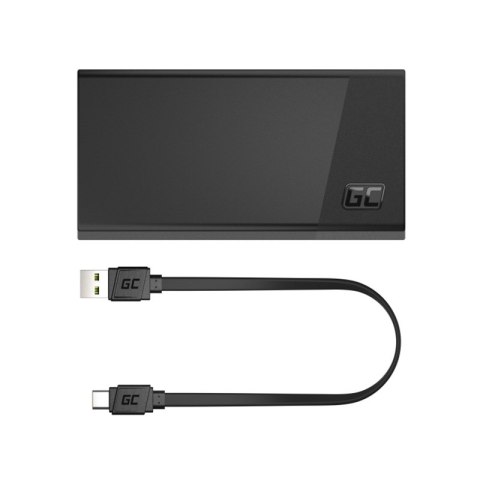 Green Cell PowerPlay20s - Power Bank 20000 mAh z szybkim ładowaniem USB-A QuickCharge 3.0 oraz 2x USB-C Power Delivery 22.5W (cz Green Cell PowerPlay20s - Power Bank 20000 mAh z szybkim ładowaniem USB-A QuickCharge 3.0 oraz 2x USB-C Power Delivery 22.5W (cz