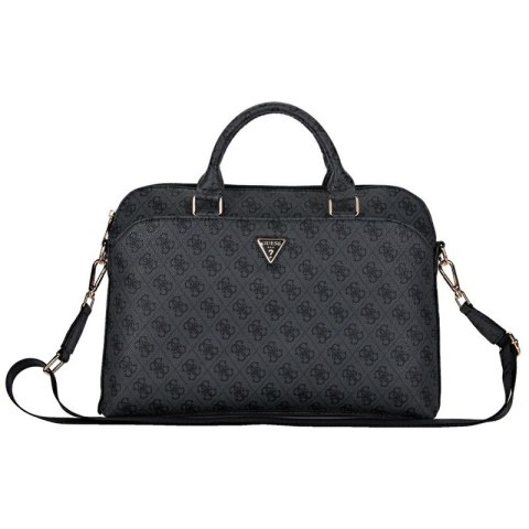 Guess 4G Zipper Pocket Triangle Logo - Torba na notebooka 15" (czarny) Guess 4G Zipper Pocket Triangle Logo - Torba na notebooka 15" (czarny)