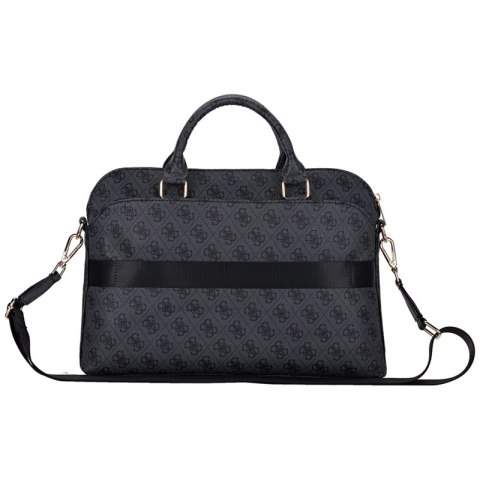 Guess 4G Zipper Pocket Triangle Logo - Torba na notebooka 15" (czarny) Guess 4G Zipper Pocket Triangle Logo - Torba na notebooka 15" (czarny)