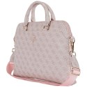 Guess 4G Zipper Pocket Triangle Logo - Torba na notebooka 15" (różowy)