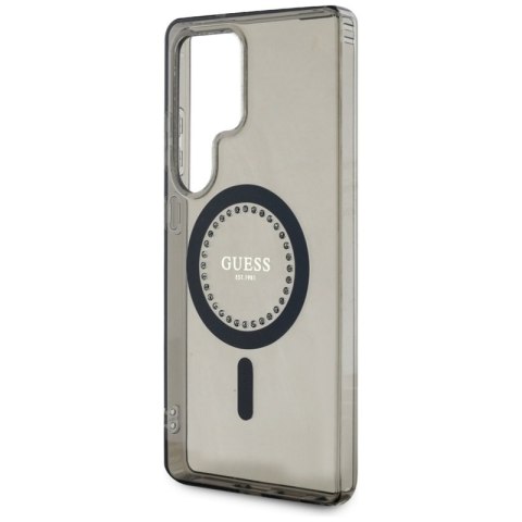 Guess Rhinestones Printed Classic Logo MagSafe - Etui do Samsung Galaxy S25 Ultra (czarny) Guess Rhinestones Printed Classic Logo MagSafe - Etui do Samsung Galaxy S25 Ultra (czarny)