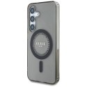Guess Rhinestones Printed Classic Logo MagSafe - Etui do Samsung Galaxy S25 (czarny)