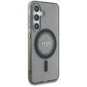 Guess Rhinestones Printed Classic Logo MagSafe - Etui do Samsung Galaxy S25 (czarny)