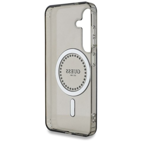 Guess Rhinestones Printed Classic Logo MagSafe - Etui do Samsung Galaxy S25 (czarny) Guess Rhinestones Printed Classic Logo MagSafe - Etui do Samsung Galaxy S25 (czarny)
