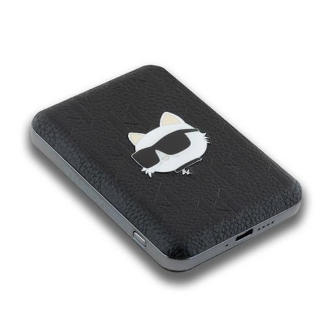 Karl Lagerfeld Choupette Head Pin MagSafe - Power Bank indukcyjny 5000 mAh 15W (czarny) Karl Lagerfeld Choupette Head Pin MagSafe - Power Bank indukcyjny 5000 mAh 15W (czarny)