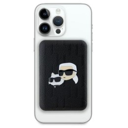 Karl Lagerfeld Karl & Choupette Head Pin MagSafe - Power Bank indukcyjny 5000 mAh 15W (czarny)