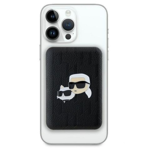 Karl Lagerfeld Karl & Choupette Head Pin MagSafe - Power Bank indukcyjny 5000 mAh 15W (czarny) Karl Lagerfeld Karl & Choupette Head Pin MagSafe - Power Bank indukcyjny 5000 mAh 15W (czarny)