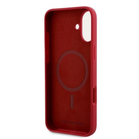 Karl Lagerfeld Silicone Karl & Choupette Ring MagSafe - Etui iPhone 16 Plus (czerwony) Karl Lagerfeld Silicone Karl & Choupette Ring MagSafe - Etui iPhone 16 Plus (czerwony)