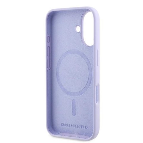 Karl Lagerfeld Silicone Karl & Choupette Ring MagSafe - Etui iPhone 16 Plus (fioletowy) Karl Lagerfeld Silicone Karl & Choupette Ring MagSafe - Etui iPhone 16 Plus (fioletowy)