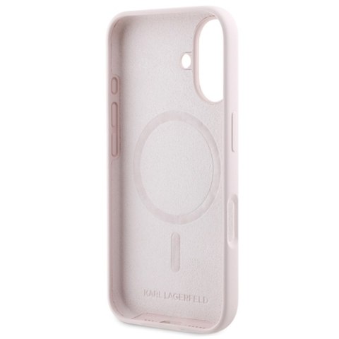 Karl Lagerfeld Silicone Karl & Choupette Ring MagSafe - Etui iPhone 16 Plus (różowy) Karl Lagerfeld Silicone Karl & Choupette Ring MagSafe - Etui iPhone 16 Plus (różowy)