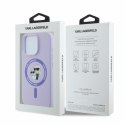 Karl Lagerfeld Silicone Karl & Choupette Ring MagSafe - Etui iPhone 16 Pro Max (fioletowy)