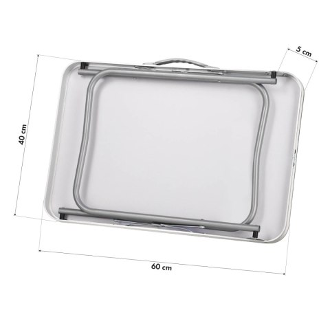 NC3401 STÓŁ KEMPINGOWY 60x40x50 CM CIEMNOSZARY NILS CAMP