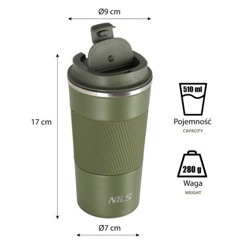 NCC09 ZIELONY KUBEK TERMICZNY NILS