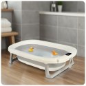 Wanienka składana dla dzieci, niemowląt z termometrem i wkładką Ricokids RK-287 biało-szara