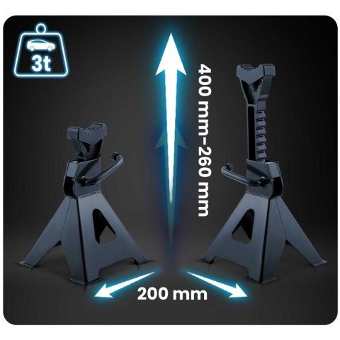 Kobyłki samochodowe warsztatowe 2 szt Humberg HM-384