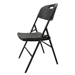 Krzesło Ogrodowe Cateringowe Składane 45x57x83cm Krzesło Bankietowe Czarne