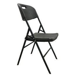 Krzesło Ogrodowe Cateringowe Składane 45x57x83cm Krzesło Bankietowe Czarne