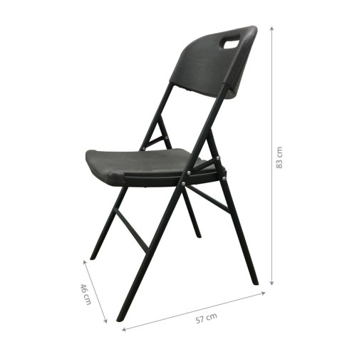 Krzesło Ogrodowe Cateringowe Składane 45x57x83cm Krzesło Bankietowe Czarne Krzesło Ogrodowe Cateringowe Składane 45x57x83cm Krzesło Bankietowe Czarne