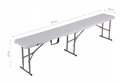 ŁAWKA CATERINGOWA ROZKŁADANA SKŁADANA W WALIZKĘ OGRODOWA BANKIETOWA 180 cm ŁAWKA CATERINGOWA ROZKŁADANA SKŁADANA W WALIZKĘ OGRODOWA BANKIETOWA 180 cm