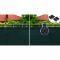 Siatka cieniująca 1,5x25m 110 g/m2 + 50 zacisków zielona
