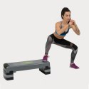 AS005 Step do aerobiku HMS szaro-czarny 3 poziomy 200 kg fitness
