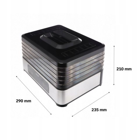 Suszarka do grzybów owoców warzyw IK3301 400W 5 sit timer LED