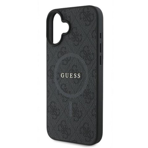 Guess 4G Ring Classic Logo MagSafe - Etui iPhone 16 Plus (czarny) Guess 4G Ring Classic Logo MagSafe - Etui iPhone 16 Plus (czarny)