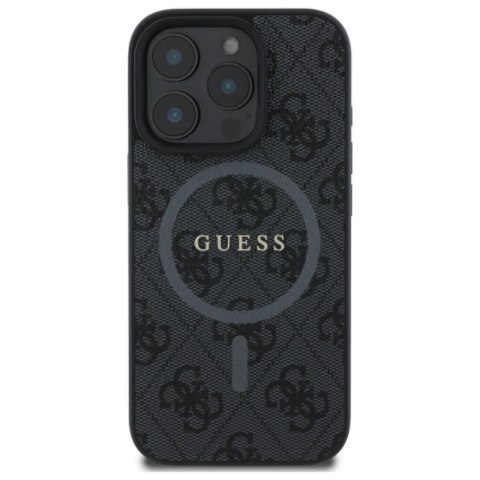 Guess 4G Ring Classic Logo MagSafe - Etui iPhone 16 Pro Max (czarny) Guess 4G Ring Classic Logo MagSafe - Etui iPhone 16 Pro Max (czarny)