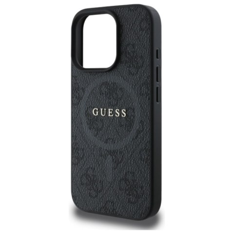 Guess 4G Ring Classic Logo MagSafe - Etui iPhone 16 Pro Max (czarny) Guess 4G Ring Classic Logo MagSafe - Etui iPhone 16 Pro Max (czarny)