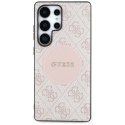 Guess 4G Round Patch Classic Logo MagSafe - Etui do Samsung Galaxy S25 Ultra (różowy)