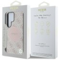 Guess 4G Round Patch Classic Logo MagSafe - Etui do Samsung Galaxy S25 Ultra (różowy)
